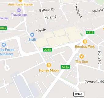 map for Hounslow Sports & Social Club