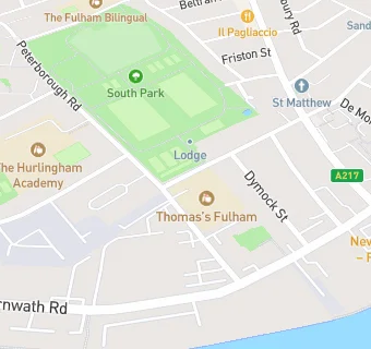 map for Thomas's Fulham