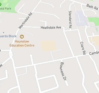 map for Hounslow Heath Junior School