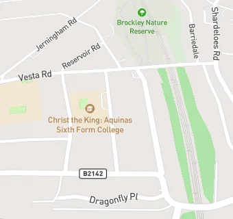 map for Christ The King 6th Form