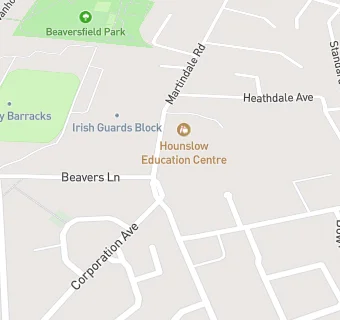 map for Hounslow Heath I & N School