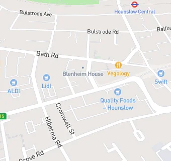 map for Mydentist, Staines Road, Hounslow