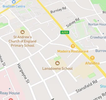 map for Lansdowne School