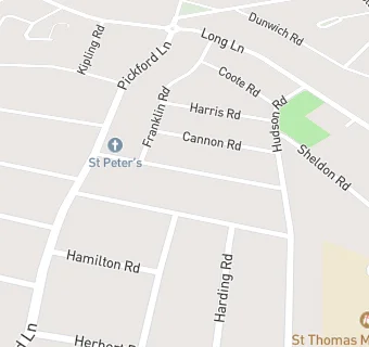 map for Jack And Jills Pre-School At St Peters Church Hall