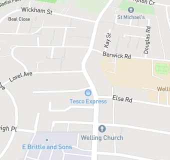 map for Costcutters Welling