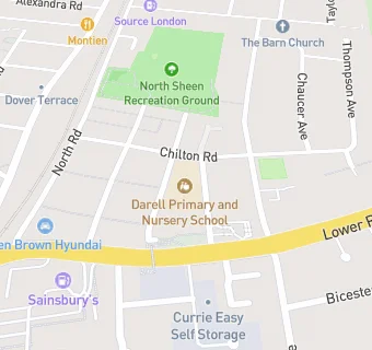 map for Darell Primary and Nursery School