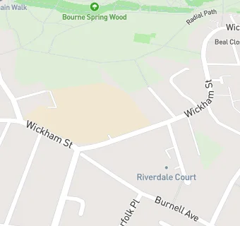 map for East Wickham Junior School