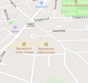 map for Barnehurst Infant School