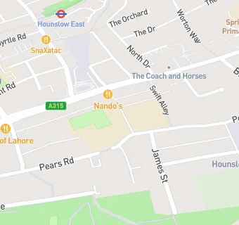 map for Hounslow Town After School Group