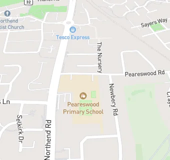 map for The Pantry (UK) At Peareswood Primary School