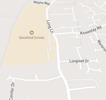 map for Harrison Catering Services Limited at Denefield School