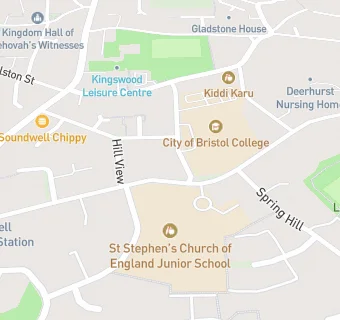 map for St Stephen's Infant School