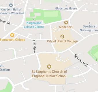 map for St Stephens C Of E VC Junior School