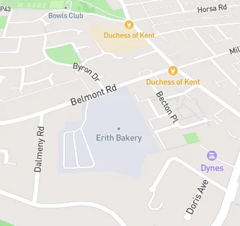 map for Hovis Bakeries Canteen