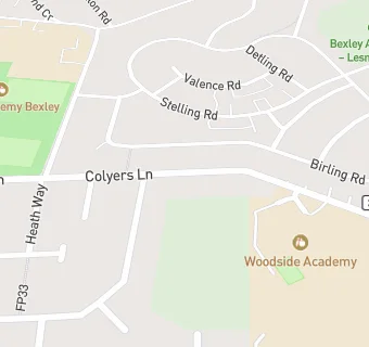 map for Harrison Catering At Woodside Colyers School