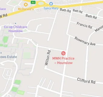 map for The Mwh Practice - Hounslow