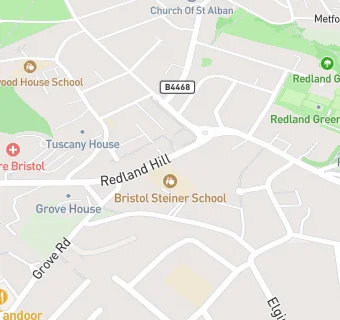 map for Bristol Steiner School