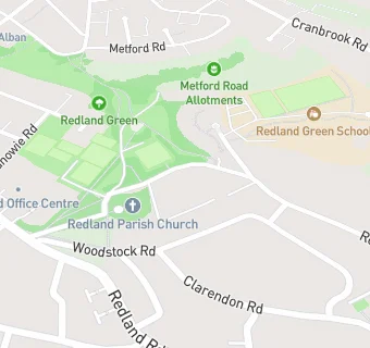 map for Redland Green Bowling Club