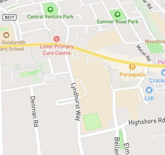 map for Harris Academy Peckham