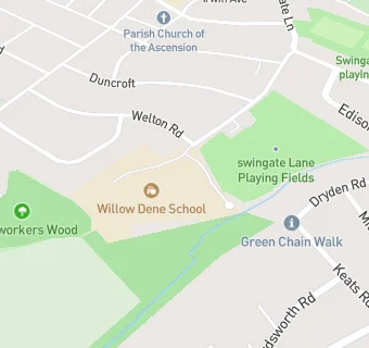 map for Willow Dene School