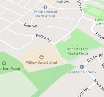 map for Willow Dene School