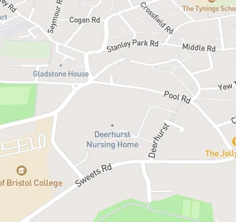 map for Deerhurst Nursing Home