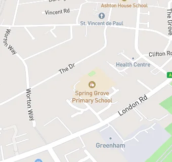 map for Spring Grove Primary School