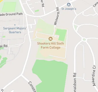 map for Shooters Hill Sixth Form College