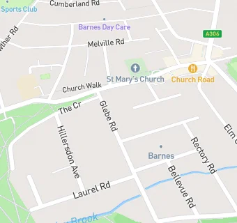 map for Glebe Road Surgery