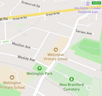 map for WilsonJones Catering @ Wellington Primary School