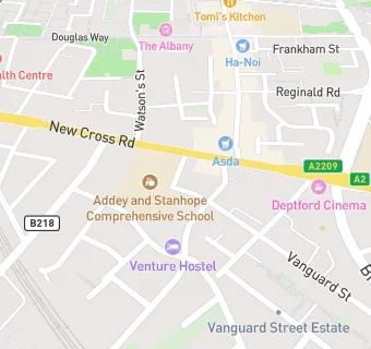 map for Deptford Medical Centre