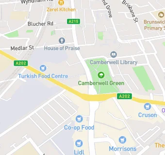 map for Camberwell Green Practice