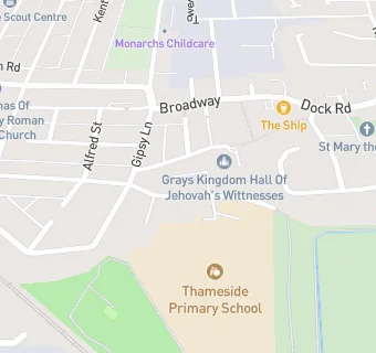 map for Thameside Primary Academy School