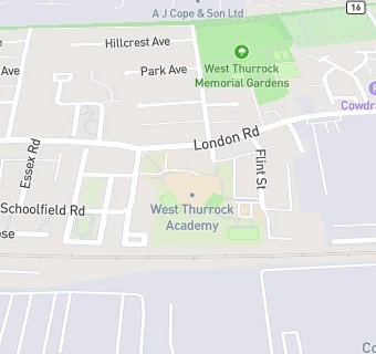 map for West Thurrock Academy