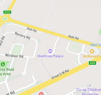 map for Heathrow Palace Guest House