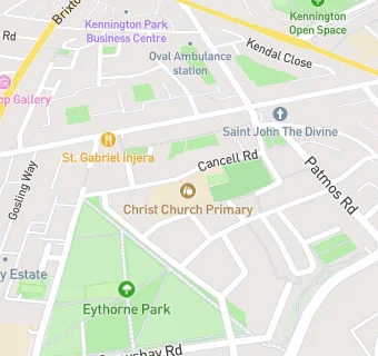 map for Christ Church Primary SW9