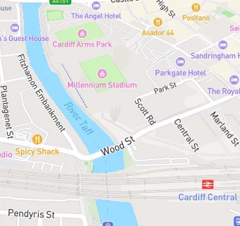 map for SuperBowl UK Cardiff