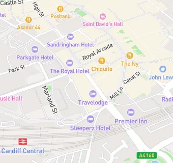 map for The Cocktail Club Cardiff