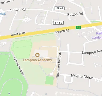 map for Lampton School