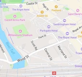 map for HMRC Cardiff RC