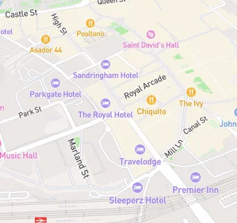 map for Slug & Lettuce Cardiff Central