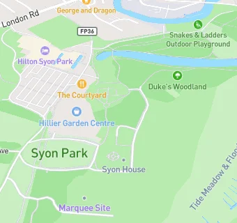 map for London Syon Park Hotel