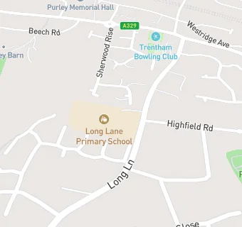 map for Long Lane Primary School