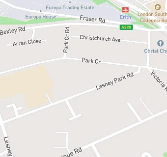 map for Christ Church, Erith,CofE VA Primary School