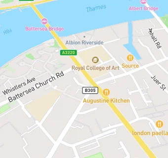 map for The Rose (Battersea)