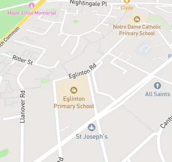 map for Eglinton Infant School