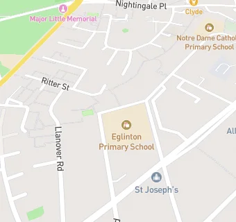 map for Eglinton Junior School