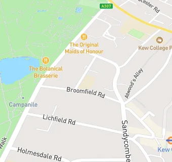 map for Broomfield House School
