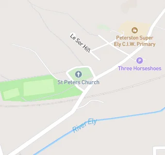 map for The Three Horseshoes Inn