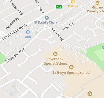 map for Riverbank Special School